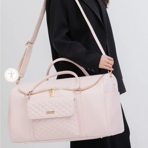 Luli Bebe Monaco travel bag in pastel pink